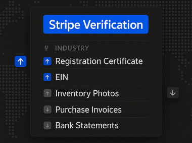 Stripe验证文件匹配